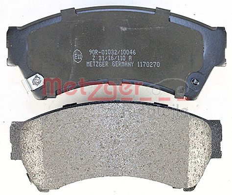 METZGER 1170270 Bremsbelagsatz, Scheibenbremse
